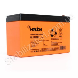 MERLION GL1270F2 12V 7Ah тяговий - F2 клема 