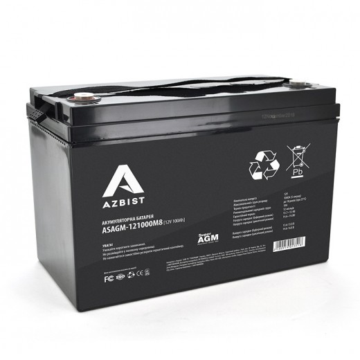 AGM ASAGM-121000M8  Black Case  12V 100.0Ah 