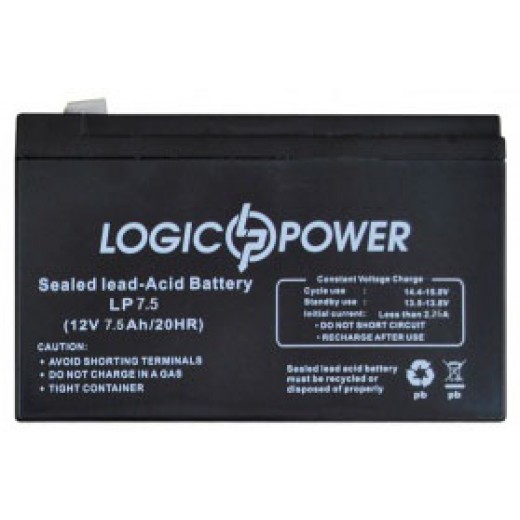 LogicPower 12V 7.5Ah - описания, отзывы, подробная характеристика 
