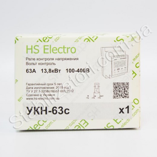 HS-Electro УКН-63с - реле напряжения - описания, отзывы, подробная характеристика 
