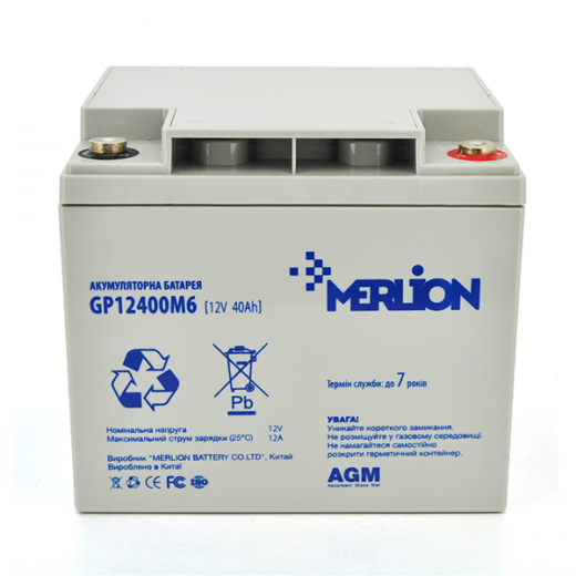 MERLION AGM GP12-40 12V 40AH - описания, отзывы, подробная характеристика 