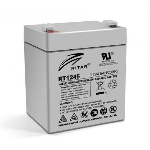 RITAR RT1245, 12V 4.5Ah - описания, отзывы, подробная характеристика 
