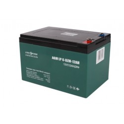LogicPower LP 6-DZM-12 - 12В - 12 А/ч тяговый аккумулятор - для электровелосипеда, под болт M5