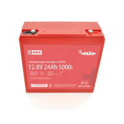 Литий-железо-фосфатный аккумулятор Merlion LiFePO4 12.8V 24AH тяговый аккумулятор - для электроскутера, 3000 циклов