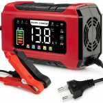 Зарядний пристрій для автомобільного акумулятора 12V/24V 15A/8A з великим дисплеєм