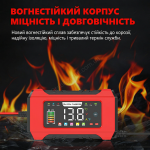 Зарядний пристрій для автомобільного акумулятора 12V/24V 15A/8A з великим дисплеєм